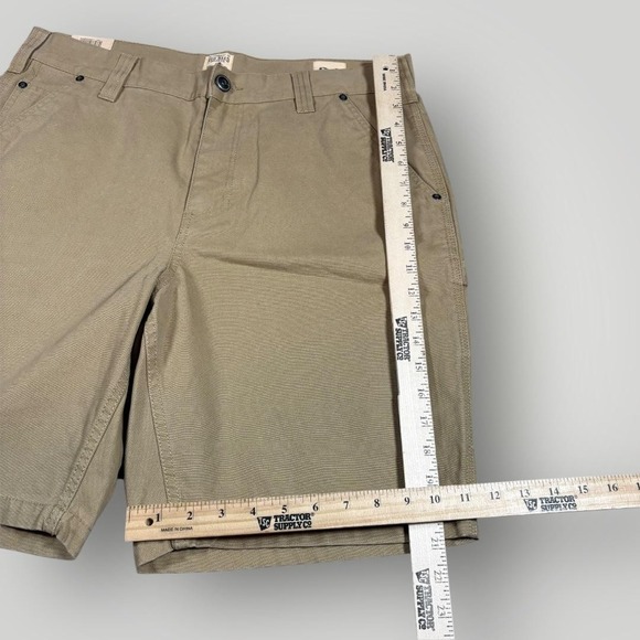 Red Head Shorts Mens 36 Beige RH Canvas Work Cargo Utility Pockets Outdoor - Picture 4 of 9